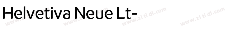 Helvetiva Neue Lt字体转换